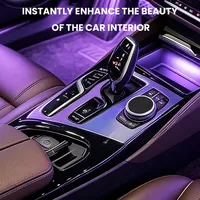 Lumière de selle en cristal LED pour BMW Série 5 G30 G32, synchronisation avec la voiture d'origine, 11 couleurs, éclairage ambiant, moulures intérieures