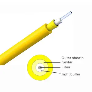 Cabo de fibra ótica de simplex para fibra ótica, preço de fábrica sm mm 2.0mm 3.0mm
