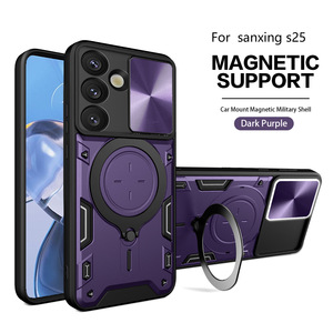 Housse de téléphone portable magnétique Hard Armor pour <span class=keywords><strong>Samsung</strong></span> Galaxy S25 S24 <span class=keywords><strong>FE</strong></span> S23 M54 M62 A06 A16 A56 - Product Image 4