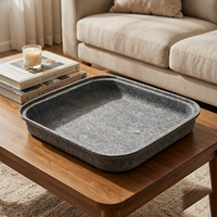 Plateau de rangement en feutre robuste personnalisé, empilable et multi-usage, idéal pour le bureau et la maison – Vente directe usine