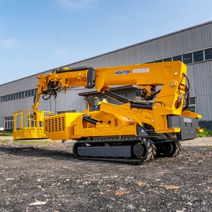 Grue araignée chenillée compacte de 5 tonnes avec nacelle et flèche de levage, ventouse à verre, prix direct usine - Product Image 3