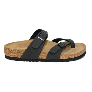 Women <b>Cork</b> Slippers Buckle Strap Flat <b>Sandals</b> Breathable Casual Beach Indoor Slippers - Product Image 5