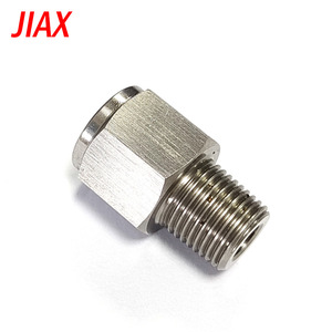 อะแดปเตอร์ไฮดรอลิกสแตนเลส Jiax ขนาด 1/8 NPT ต่อเกลียว M10x1.0 สำหรับอะไหล่รถยนต์ - Product Image 1