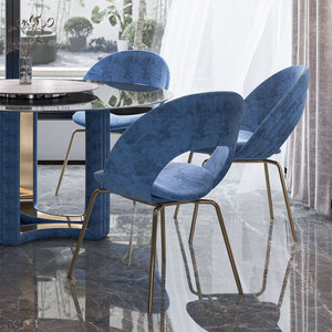 Ensemble de salle à manger en marbre rond, meubles italiens de luxe, table et 6 chaises en marbre, mobilier de salle à manger DT-VS-TABLE-KYLO - Product Image 5