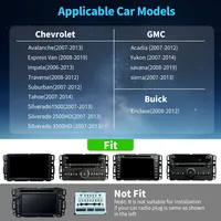 Autoradio Android 8 pouces double DIN pour Chevrolet Silverado Tahoe GMC Sierra Yukon 2007-2013
