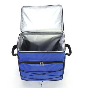 Custom Luxury Trolley Travel Picnic Cooler Bag Leak Proof Portable Insulated Lunch Bag Wheels Eco-Friendly 600D Polyester <b>Foam</b> - Product Image 2