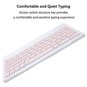 Clavier BT ultra-fin sans fil, combo clavier-souris pour iPad, rechargeable, compatible iOS, Android, Windows, PC, tablettes, téléphones - Product Image 2