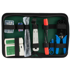Kit d'outils réseau, pince à sertir Cat5e, testeur de câbles, kit de réparation pour travaux réseau domestique - Product Image 1
