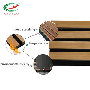 Akupanel Modern Decorative Studio <strong>Diffuser</strong> Wood Slat Sound Proofing Wooden Acoustic Panels for Hall 3D <strong>Model</strong> Design Capable - Product Image 4