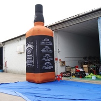 Bouteille de whisky gonflable géante personnalisée KeepFuns - Accessoire publicitaire pour événements liés à l'alcool / Décoration de promotion de bar