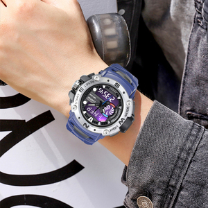 Stylish New Quartz Electronic <b>Waterproof</b> Luminous Men's Multi-functional Casual Sports Electronic <b>Watch</b> - Product Image 3