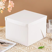 Nouveau design sans fenêtre blanc boîte d'emballage de gâteau de haute qualité pour la fête