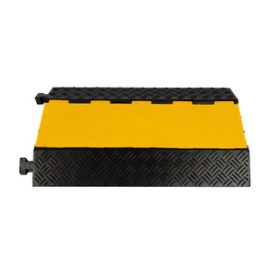 Wholesale Price 5 Channel PVC Jacket Cover Wire <strong>Hose</strong> Traffic Safety Speed Bump Hump <strong>Rubber</strong> Cable Ramp Protector - Product Image 1