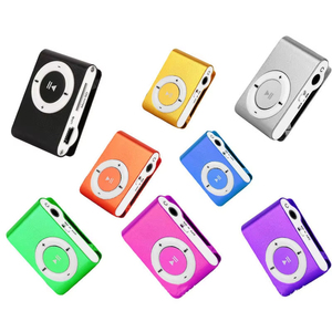 Classic <b>Retro</b> Mini Clip MP3 Player Portable Metal Body Lightweight Sport Music Device With Earphone Jack For Running Gym - Product Image 5