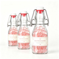 Bouteilles en verre à bouchon basculant de 5 oz pour extrait de vanille, bouteilles en verre à bouchon basculant faites maison, récipients de stockage alimentaire, sauce piquante, haricots, bonbons