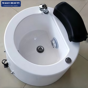 Bassin de pédicure de luxe portable avec massage, équipement de salon de manucure, <span class=keywords><strong>spa</strong></span> à remous avec base et lumière colorée, cuvette de pédicure - Product Image 2