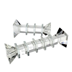 Commercio all'ingrosso k9 Nuovo Design intelligente in <span class=keywords><strong>bianco</strong></span> e nero Luce del Tè Mini tealight supporto di candela di cristallo di vetro unico candeliere di cristallo - Product Image 3