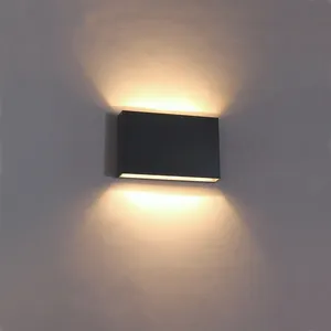 Outdoor Led Wall Light China Supply Plastic Material PC Diffuser SMD LED 12W IP65 Led Wall Lamp Outdoor Up And Down Wall Led Light