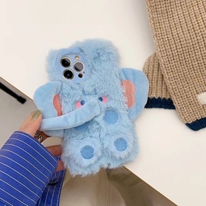 Nueva funda de teléfono móvil de felpa Elephant <span class=keywords><strong>Applin</strong></span> a la moda para iPhone 13 14 15 16 Pro Max, funda de teléfono bonita y cálida para invierno - Product Image 4
