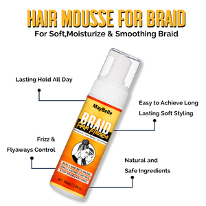 Keo Dán Tóc Bện Nhãn Hiệu Riêng Keo Dán Tóc Không Bong Bóng Cao Bọt Bện Giữ Thêm - Product Image 2