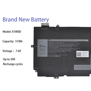 Dell XPS 13 için 7.6V 51Wh X1W0D pil değiştirme Laptop 7390 2-in-1 XPS 13 9310 2-in-1 X1W0D 52TWH DD9VF 0DD9VF XX3T7 - Product Image 2