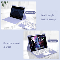 Étui pour iPad Pro M4 2024 de 11 pouces avec clavier tactile sans fil de 10 pouces pour iPad Pro 2024 housse de clavier