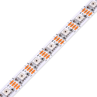 Lampu Strip LED Digital RGB GS8208 12V DC, 60 LED, Lebar 10mm, Dapat Diatur Secara Individual