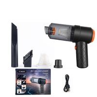 Aspirateur sans fil portable de luxe pour voiture, haute aspiration, rechargeable, mini, double fonction soufflage et aspiration, pour usage domestique