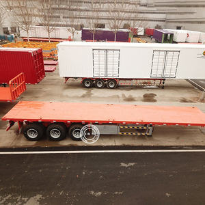 Remorque de transport de conteneurs lourds Vercoe 30 40 60 tonnes 2/3/4 essieux, plateau plat pour conteneurs 40FT 20FT, semi-remorque plateau - Product Image 5