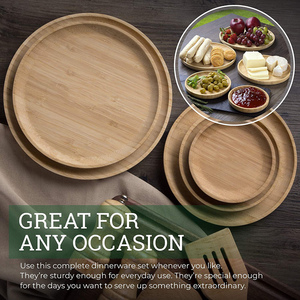 Assiette <span class=keywords><strong>en</strong></span> résine de <span class=keywords><strong>bois</strong></span> décorative écologique de grande taille pour le jeu de comptage des steaks, assiette pour les hamburgers - Product Image 6