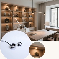 Éclairage encastré LED en aluminium de 20 mm avec abat-jour en plastique pour services à thé, figurines et collections décoratives 5061-24