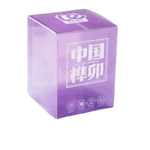 Individueller Druck hochtransparente Verpackung PET-Schachtel faltbare Kunststoff-klar-PVC-Verpackungsbox