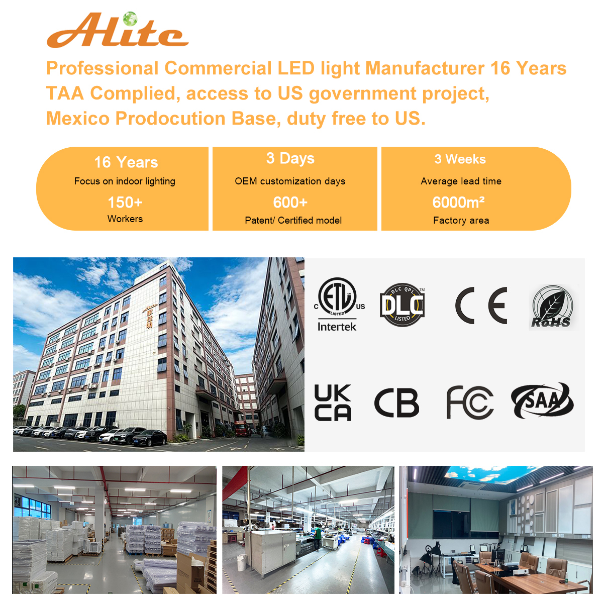 Square 2x4 LED Flat Panel Light High Brightness CRI>80 Drop Ceiling 0-10v Dimmable · image 6
