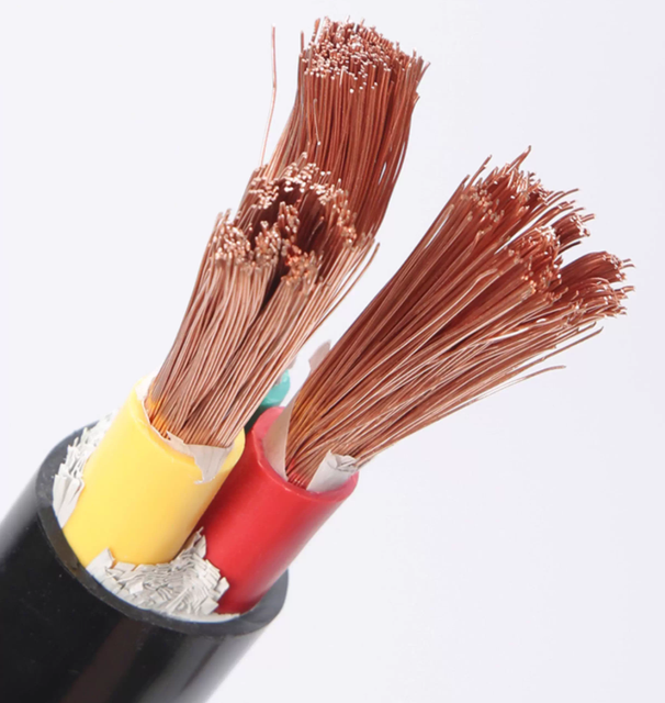 Durable 3 Core YJV XLPE PVC Power Cable 0.6/1kV Copper Electrical Wire N2XY Type TC IEC 60502 Low Voltage Cable for Distribution
