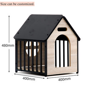Grande casa ecologica per cani elegante in legno gabbia per animali domestici, adatta per casa per cani interna ed esterna - Product Image 3