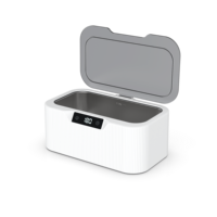 Nettoyeur à ultrasons portable pour bijoux 45KHz, machine de nettoyage à ultrasons pour bijoux, boîtier de nettoyage en acier inoxydable 304