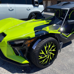 Rines de Aleación Forjados de Lujo Personalizados SJ de 2 Piezas, 22, 24, 26, 28 Pulgadas, Color Dorado Cromado, para Camioneta Chevy C10, Cutlass, Impala, Monte Carlo - Product Image 4