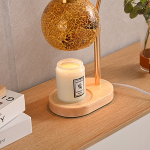 Lampada Scaldacandele Creativa a Mosaico Turco in Legno e Vetro, Luce Notturna Calda da Comodino, Diffusore di Fragranze Decorativo per un'<span class=keywords><strong>Atmosfera</strong></span> Rilassante - Product Image 4