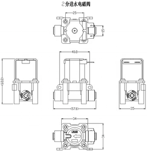 Normalde kapalı tek yönlü Solenoid vana Dc 12V 24V plastik hızlı bağlantı 1/4 "çamaşır makinesi için Solenoid su vanaları - Product Image 6