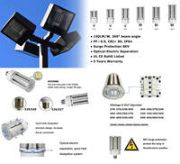 Bombilla LED Tipo Maíz de 150lm/w CRI>80, IP64, E26, E27, E39, E40, Cubierta Transparente, 27W, 36W, 45W, 54W, 60W, 80W, 100W, 120W
