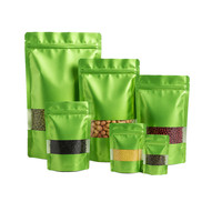 Sachet Doypack Personnalisé de Qualité Alimentaire pour Snacks et Grains de Café, Refermable, Anti-Humidité, avec Fermeture Éclair, 100 Pièces, Couleur Personnalisée