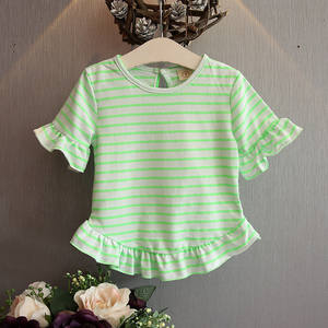 Vêtements pour enfants de qualité supérieure en Chine, t-shirts à manches courtes 100% coton pour filles - Product Image 3