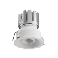Spot encastré commercial en aluminium à LED, personnalisable en usine, dimmable AC, garantie 5 ans, pour centres commerciaux, résidences et hôtels