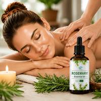 Extrait d'herbes de romarin, huile essentielle pressée à froid, 100% pure, parfum sucré, pour tous types de peau