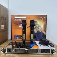 Microphone sans fil UGX20II - Microphone sans fil portable True Diversity un-à-un pour KTV et diffusion en direct NOUVEAU