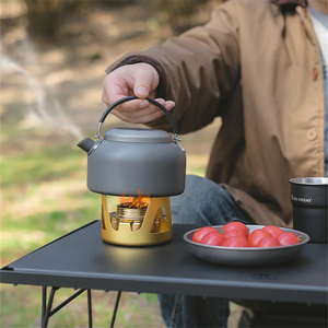 Réchaud à alcool liquide portable ultra-léger pour l'extérieur <span class=keywords><strong>Mini</strong></span> réchaud à blocs solides pour la pêche Théière à eau bouillante Réchaud de cuisson - Product Image 6
