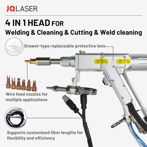 10% sconto Lazer saldatore Portable1500w 2000w 3000w macchina di saldatura <span class=keywords><strong>Laser</strong></span> 4 in 1 per metallo acciaio inox alluminio - Product Image 4