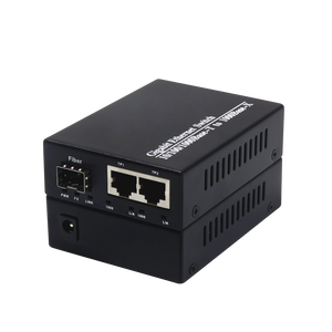 Convertisseur de média Gigabit A/B à succès, 2 RJ45 + 1 SFP, convertisseur Ethernet optique 10/100/1000 Mbps, convertisseur de média fibre optique monomode - Product Image 5