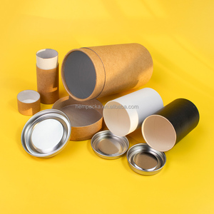 Bán buôn biểu tượng tùy chỉnh sang trọng mỹ phẩm các tông màu đen bao bì xi lanh xung quanh ống giấy bao bì Hộp quà tặng - Product Image 6