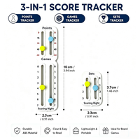 Autocollant adhésif personnalisé écologique et durable pour marqueur de score de padel, accessoire léger et portable pour raquette de tennis